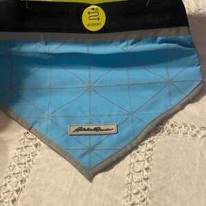 Eddie Bauer Blue Reversible Dog Bandana Sz L/XL